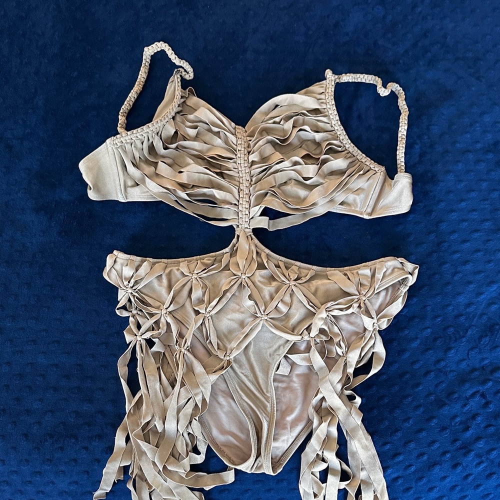 ASOS Beige One Piece Swimsuit